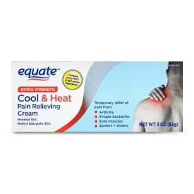 Equate Extra Strength Cool & Heat Pain Relieving Cream; 3 oz