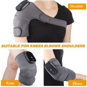 LED Display 3 Levels Heating Vabration Shoulder Massager Brace Heat Therapy Shoulder Bandage Arthritis Pain Relief Health Care (Color: suitable for all)